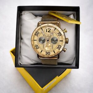 New Invicta Speedway 69473 Gold Tone With Mesh Bracelet Men’s Watch 44mm